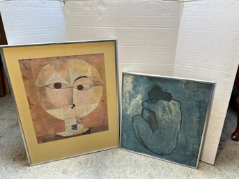 3FL/ 2pcs - Beautiful Picasso And Klee Prints In Frames