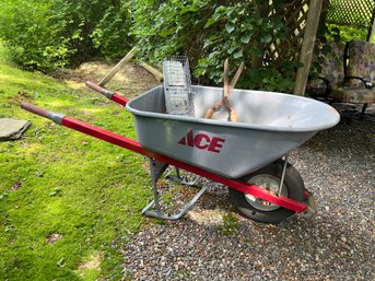 FY/ 3pcs - Ace Hardware Large Wheelbarrow, Havahart Trap And Vintage Sheers