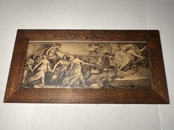 4BR/ Vintage Wood Framed Art: Guido Reni-Aurora, The Coming Dawn