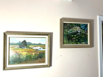FR/ 2pcs - Paintings - Framed And Signed J. Greulich