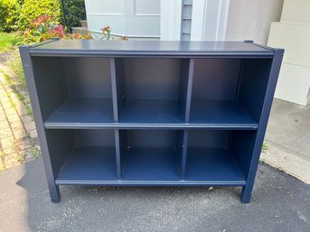 G/ Great Little Blue 6-Cube Storage Bookcase By The Land Of Nod