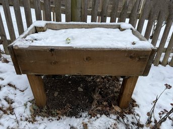 BY/ Homemade Wooden Raised Planter Stand #2