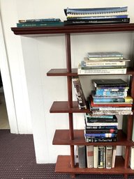 P/ 5 Shelves Of Assorted Books (left Side) - History, Atlases, Travel, Novels, Older Books