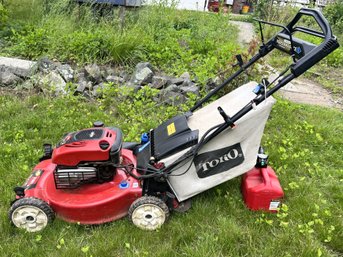 SH/ Mower #1 - Toro 22' Recycler Self Propelled Lawn Mower 7.25hp 190cc W Mulch Bag & 1.25gal Gas Can