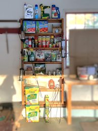 G/ 6shelves - Assortment Of Garden, Lawn Care Products And Bird Feeders Etc