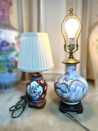 DR/ 2pcs - Ceramic Asian Style Table Lamps