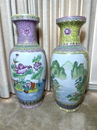 DR/ 2pcs - Chinese - Asian 24'tall Large Vases