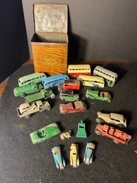 K/ Box - Vintage Diecast Toy Car Collection: England, Dinky Toys, Meccano, Corgi Etc