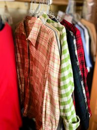 2D/ 14pcs - Women's Flannel Shirts - Sizes XL Petite And XL Reg: LL Bean, LandsEnd, Duluth Trading Etc