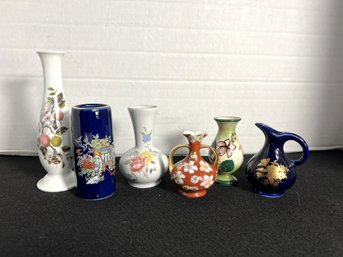 K/ 6pcs - Assorted Pretty Decorative Miniature Vases