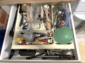 K/ Drawer #1 Of Assorted Kitchen Tools Utensils Gadgets