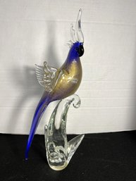 K/ Box - Gorgeous Murano Italy Glass Parrot Bird Figure
