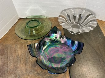 DR/ Box 3pcs - Decorative Glass Bowl Lot