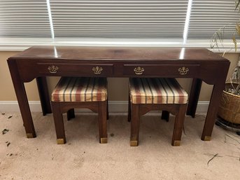 1B/ 3pcs - Credenza And 2 Stools - Pennsylvania House