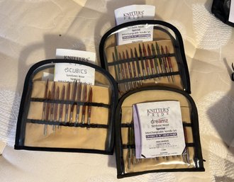 2B / 3 Pkgs Of Knitter's Pride Dreamz & Cubics Interchangeable Needle Sets