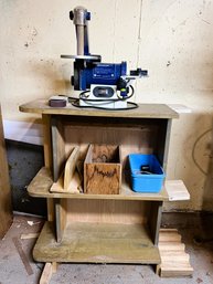 C/ 3pcs - Rikon Combination Belt And Disc Sander W Manual And Work Shelf/Bench