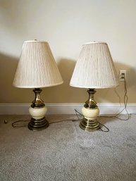 1B/ 2pcs - Matching Tall Table Lamps - Rembrandt Masterpieces