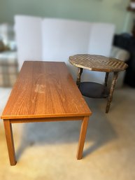LR/ 2pcs - Wood Coffee And Side Table: Side Table Handmade In Mahone Bay N.S. By Douglas M. Heisler