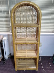 P/ Wicker - Rattan Handsome And Sturdy Shelving Unit