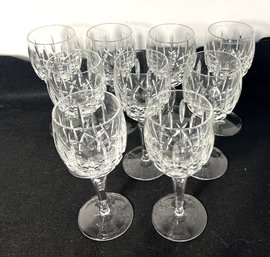 LR/ Box 9pcs - Gorham Crystal Wine Glass Lot