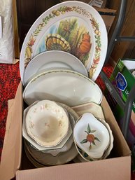 FR/ Box W Assorted Oval Serving Plates - Royal Worcester, Grindley, Syracuse, Homer Laughlin, Nikko & More