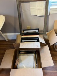 1BR/ 2boxes - Assorted Wood And Metal Frames Mostly Large
