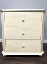3 Drawer Dresser Cabinet Ivory Colored Finish