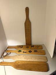 1B/ 5 Fraternity Paddles - Delta Chi And Others