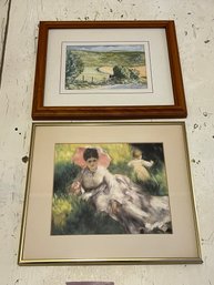 1BR/ 2 Framed Prints: Michael Charles Smith And Renoir