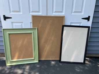 G/ 3 Bulletin Pin Boards - 2 W Decorative Frames