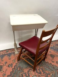 M/ 2 Pcs - Unique Chair And Vintage Orion Lift Top Student Desk
