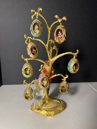 DR/ Stunning Faberge 'The Jewels Of Spring' Collector Egg Tree - House Of Faberge & Franklin Mint