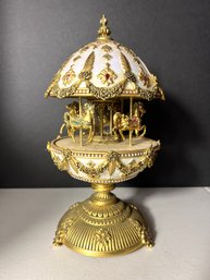 DR/ Exquisite Faberge 'Imperial Carousel Egg' House Of Faberge And Franklin Mint