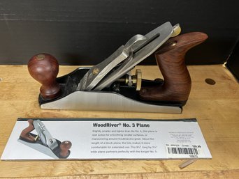 C/ High Quality WoodRiver No. 3 Bench Hand Plane