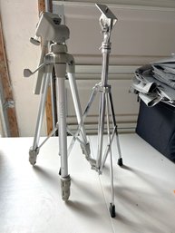 G/ 2 Camera Tripods - SunPak #5800D & Remo Dynamax  - Both Adjustable Legs & Tilt