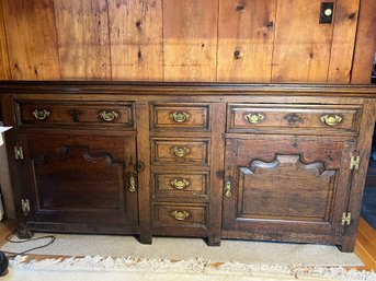 DR/ Handsome Vintage Wood Sideboard/Buffet - England