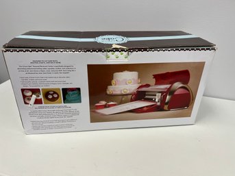 Bright Red Cricut Cake Electronic Cutting Machine & Accessories For Cake Decorating In Original Box