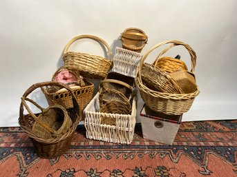 M/ Bag 19pcs - Assorted Small Wicker Basket Lot