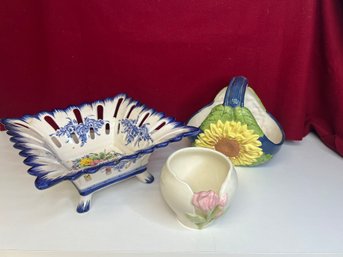 E/ 3pcs - Assorted Colorful Ceramics