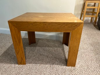 FBG/ Rustic Thick Legged Wood Side Accent Table