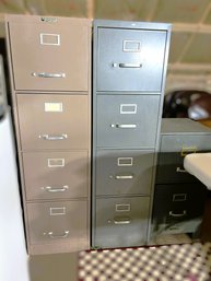 A/ 4pcs - Metal File Cabinets: Hon, Art Steel, Steelmaster