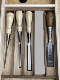 C/ Drawer 4pcs - High Quality Stanley Wood Working Bevel Edge Chisels