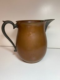 NT/ Vintage Solid Copper Pitcher By Carr Craft New England