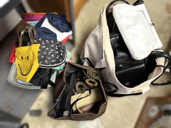 B/ 2bags, 1bin - Assorted Bags: Wallet, Small, Medium, Smiley Face, Italian