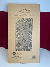 E/ New In Box - Seashore Discoveries 'Welcome' Plaque - The Design Past Collection