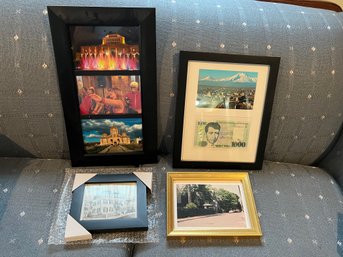 LR/ 4 Location Based Framed Art - 2 Armenia Collages, 2 Historic Salem MA