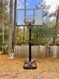 BY/ 'Lifetime' Portable Basketball Hoop With Base - Competition Series Backboard