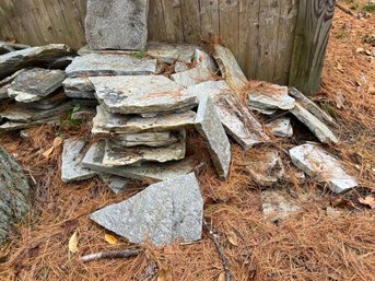 BY/ Large Pile Of Stone Pavers With Irregular Shapes