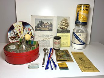 NT/ Bin Of Vintage Collectibles