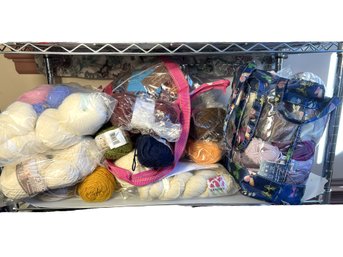 2B/ Shelf - Assorted Wool & Wool Blend Yarns - Debbie Bliss, Cascade Etc